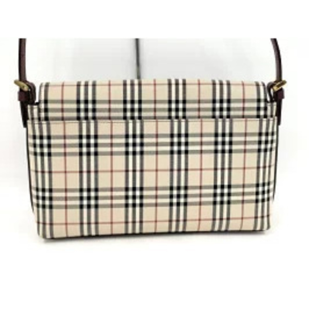 BURBERRY One Shoulder Hobo Bag Nova Check Canvas Beige - Picture 2 of 9